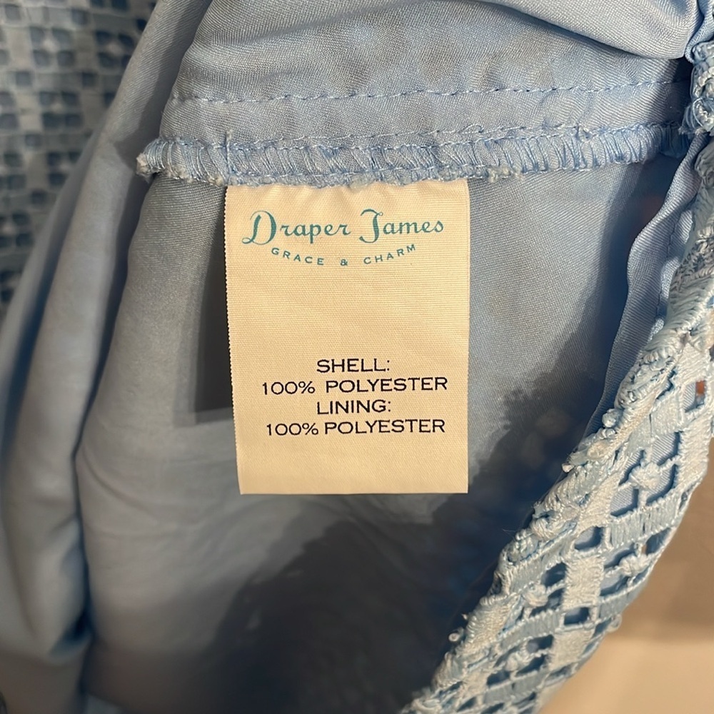 NWOT Draper James Baby Blue Lace Dress size 0 - Picture 7 of 8